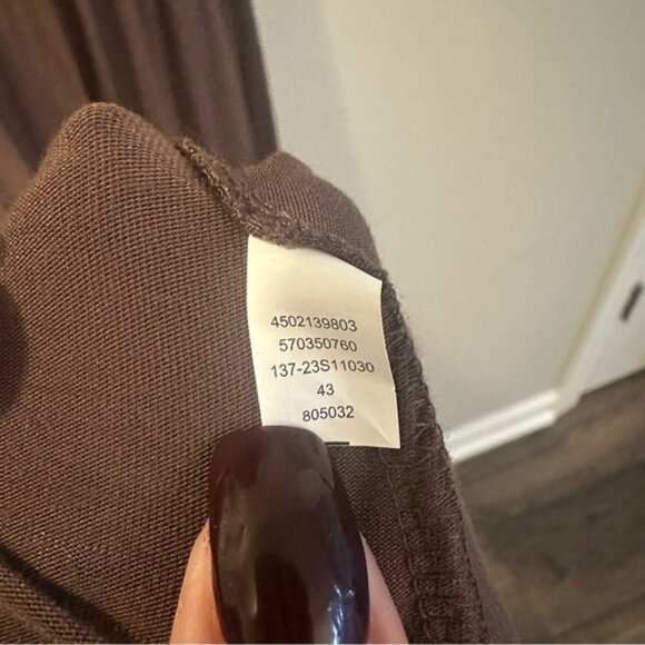 Soma Fairycore Earthcore Brown Flowy Maxi Dress Empire Waist Size S - Picture 13 of 14